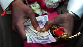 Chaos at Indian banks after black money ban [upl. by Noby237]