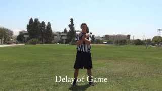 Intramural Officiating  Flag Football Signals amp Mechanics [upl. by Kehr]