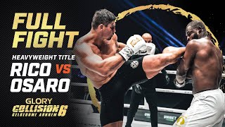 RICOS RETURN TO GLORY Rico Verhoeven vs Tariq Osaro Heavyweight Title Bout  Full Fight [upl. by Nnylsor]