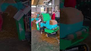 Green storage harvesting and packing machine green storage harvester baler tractor farming [upl. by Berneta]