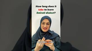 How long does take to learn Arabic language Emirati dialect [upl. by Anaiad]