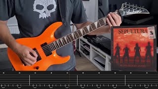 Sepultura  Roots Bloody Roots Guitar Cover  Screentabs [upl. by Cheadle]