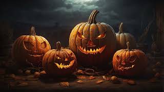 4K Spooky Halloween Pumpkins TV Wallpaper  Free TV Art  No Sound [upl. by Trisha513]