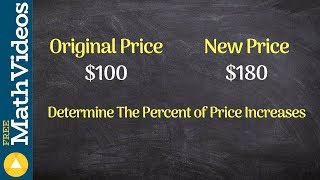 How to determine the percent price increase between two values [upl. by Accissej410]