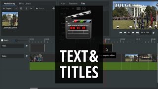 Pitivi Text Titles Tutorial [upl. by Pruchno]