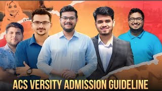 ACS Versity Admission Oriantion Class amp Admission GuideLine by Apar vai  HSC 2024 [upl. by Bilek532]