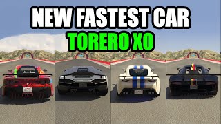 PEGASSI TORERO XO Vs Pariah Vs Krieger Vs Itali GTO  Speed Test  GTA 5 Online [upl. by Newob]