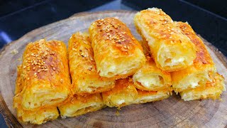 Baklava Yufkasından Peynirli Börek Tarifi [upl. by Enelyt]