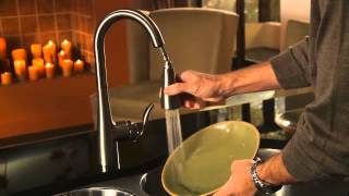 Moen Arbor Chrome onehandle high arc pulldown kitchen faucet [upl. by Enniotna]