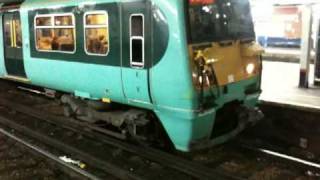 Class 456 units 024  020  015 at Clapham Junction forming a service to West Croydon [upl. by Teleya500]