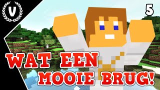 quotWat een mooie brugquot  Minecraft Survival  Aflevering 5 [upl. by Atnaloj495]