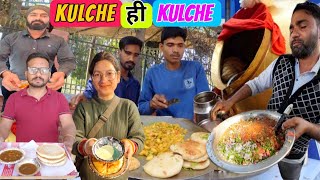 आपका दिमाग घूम जाएगा Ludhiana में kulche की 13 तरह की variety देख कर 😱Ludhiana street food [upl. by Ardehs]