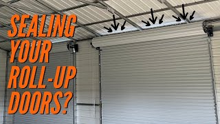 How to Seal the Gaps in your Roll up Door  Texas Metal Garage Doors  WolfSteel Buildings [upl. by Bram]