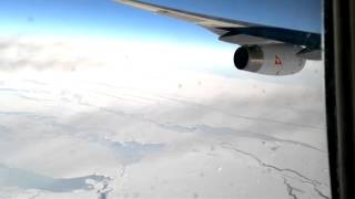 Flying over the Polar Ice  Qantas 63 [upl. by Ingram]