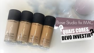 Base Studio Fix MAC quais cores eu investi [upl. by Kandy]