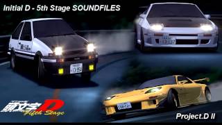 Initial D 5th Stage SOUNDFILES ProejctD II [upl. by Eiramenna]