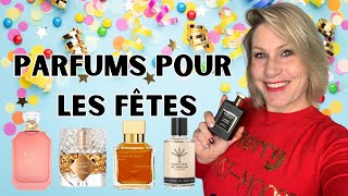 10 PARFUMS PARFAITS POUR LES FÊTES 🥳🥂🎄 Gourmands boozy pétillants Atelier des ors Lattafa BDK [upl. by Lemmueu]