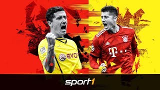 FCB vs BVB Der große LewandowskiVergleich  SPORT1 [upl. by Sreip]