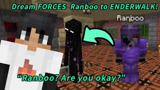 Ranboo ENDERWALKS after DREAM told him this lore on Sapnap’s stream DREAM SMP [upl. by Welles]