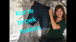 Korte broek maken [upl. by Aihtennek850]