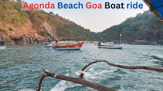 Goa Agonda beach boat ride  Chasing Dolphins [upl. by Wesa53]