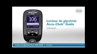 Comment utiliser le lecteur de glycémie AccuChek Guide [upl. by Aduh]