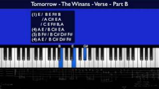 Tomorrow  The Winans Part 2 Piano Tutorial [upl. by Aikemet226]