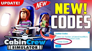 NEW UPDATE  CABIN CREW SIMULATOR ROBLOX CODES  CABIN CREW SIMULATOR CODES OCTOBER 2023 [upl. by Sirod]