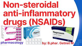 Nonsteroidal antiinflammatory drugs NSAIDs pharmacology ASPIRIN Ibuprofen Naproxen Diclofenac [upl. by Ormond]