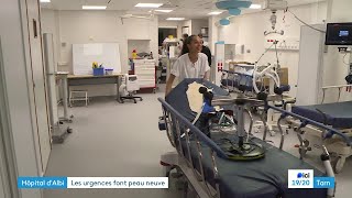 Les urgences de lhôpital dAlbi déménagent en une nuit [upl. by Nickolas]