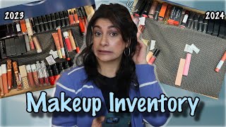 Makeup Inventory NumbersHow Much Is Too Much  2023 VS NOW [upl. by Salkin869]