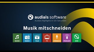 Audials 2016 in 120 Sekunden Musik von AudioStreamingDiensten mitschneiden [upl. by Olemrac140]