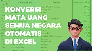 Cara konversi uang ke semua mata uang secara otomatis di excel  Tutorial Microsoft Excel  Part 2 [upl. by Kurtzig]