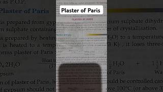 Plaster of Paris  plasterofparis chemistry [upl. by Sension]