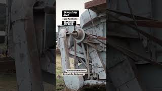 Historic threshing machine pt1 shorts threshingmachine farming rurallive heritage france [upl. by Damal]