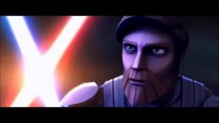 Star Wars The Clone Wars Obi Wan Kenobi vs Asajj Ventress [upl. by Eelinej]