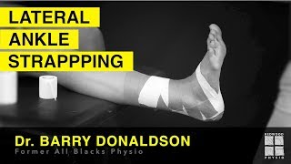 How to strap the lateral ankle like a pro with former All Blacks physio [upl. by Ynna723]