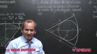 Video Clases Geometría  Área de Regiones Circulares [upl. by Adnolor]