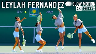 Leylah Fernandez Slowmotion Serve4k 120fps [upl. by Hillman796]