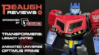 Video Review Transfomers Legacy United  Voyager Animated Universe OPTIMUS PRIME [upl. by Eitten182]