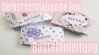 Goodie Verpackung ✿ Selbstschließende Box ✿ Basteln mit Papier ✿ Bastelanleitung [upl. by Oskar]