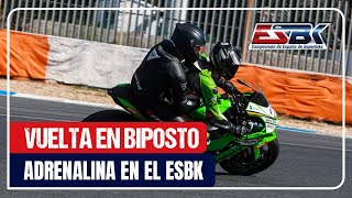 Adrenalina en el ESBK 2024 Vuelta en una Kawasaki ZX10R Biposto [upl. by Atnas739]