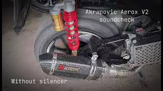 Akrapovic pipe for Aerox V2 soundcheck [upl. by Dressler]