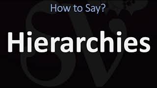 How to Pronounce Hierarchies CORRECTLY [upl. by Andras]