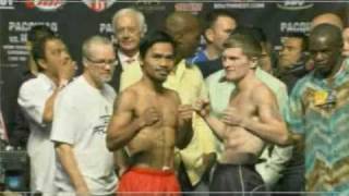 Manny Pacquiao vs Ricky Hatton WeighInHD Best Quality [upl. by Rhett]