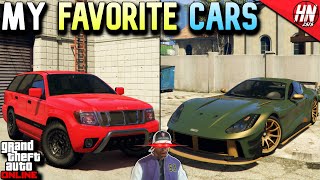 My Top 10 Favorite Cars Of All Time In GTA Online [upl. by Akinas]