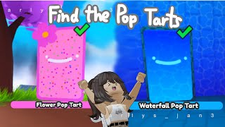 NEW POP TARTS Flower Pop Tart amp Waterfall Pop Tart — ROBLOX [upl. by Dnomsed]