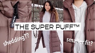 ARITZIA NEW SUPER PUFF REVIEW  New vs Old Version Long  Winter 2021 [upl. by Alyat]