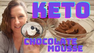 Keto Chocolate Mousse [upl. by Gorrono]