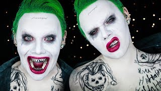 Suicide Squad quotJokerquot Halloween Costume makeup tutorial Electra Snow [upl. by Enerual209]